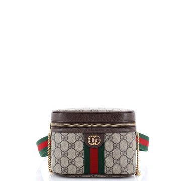 Gucci Ophidia Chain Belt Bag GG Coated Canvas Small