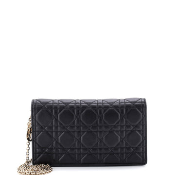 Christian Dior Lady Dior Chain Pouch Cannage Quilt Lambskin