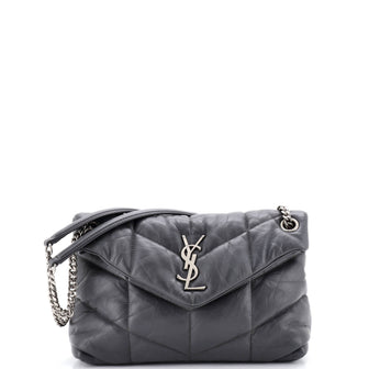Saint Laurent Loulou Puffer Shoulder Bag Quilted Leather Small
