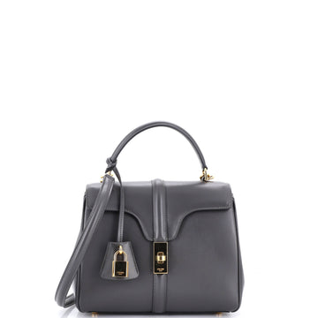 Celine 16 Top Handle Bag Smooth Calfskin Small