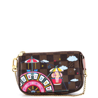 Louis Vuitton Pochette Accessoires Limited Edition Vivienne Xmas Damier Mini