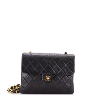 Chanel Vintage Square Classic Flap Bag Quilted Lambskin Small