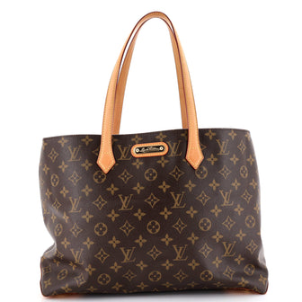Louis Vuitton Wilshire Handbag Monogram Canvas MM
