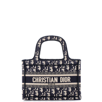 Christian Dior Book Tote Oblique Canvas Mini