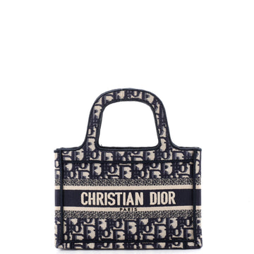 Christian Dior Book Tote Oblique Canvas Mini