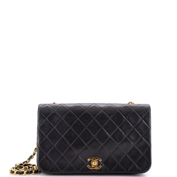 Chanel Vintage Full Flap Bag Quilted Lambskin Medium