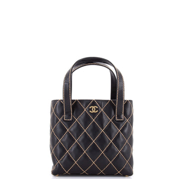 Chanel Surpique Tote Quilted Leather Small