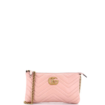 Gucci GG Marmont Chain Shoulder Bag Matelasse Leather Mini