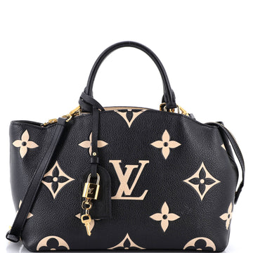 Louis Vuitton Petit Palais Handbag Bicolor Monogram Empreinte Giant