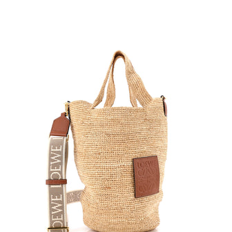 Loewe Paula's Ibiza Slit Tote Straw Mini