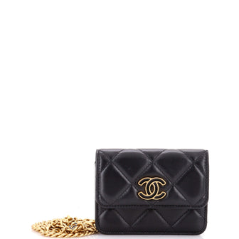 Chanel Pending CC Flap Chain Belt Bag Quilted Lambskin Mini