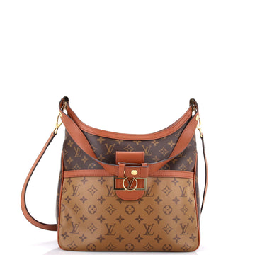 Louis Vuitton Dauphine Hobo Reverse Monogram Canvas MM