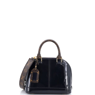 Louis Vuitton Alma Handbag Vernis with Monogram Canvas BB