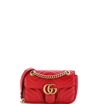 Gucci GG Marmont Flap Bag Matelasse Leather Mini