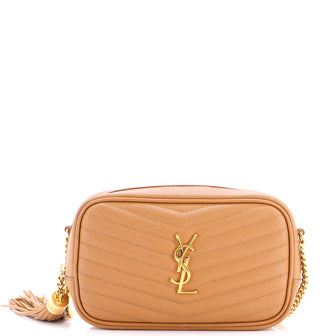 Saint Laurent LouLou Crossbody Bag Matelasse Chevron Leather Mini