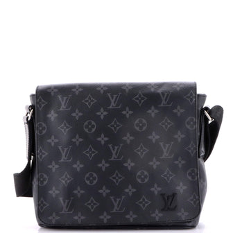Louis Vuitton District Messenger Bag Monogram Eclipse Canvas PM