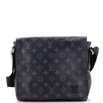 Louis Vuitton District Messenger Bag Monogram Eclipse Canvas PM