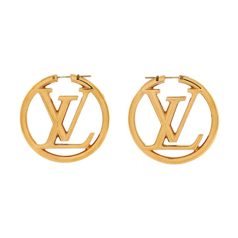 Louis Vuitton Louise Hoop Earrings Metal GM