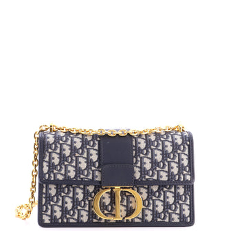 Christian Dior 30 Montaigne Chain Flap Bag Oblique Canvas