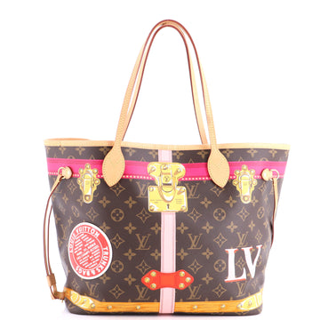 Louis Vuitton Neverfull NM Tote Limited Edition Summer Trunks Monogram Canvas MM