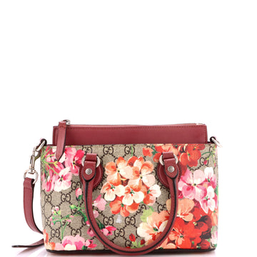 Gucci Linea A Convertible Tote Blooms Print GG Coated Canvas Mini
