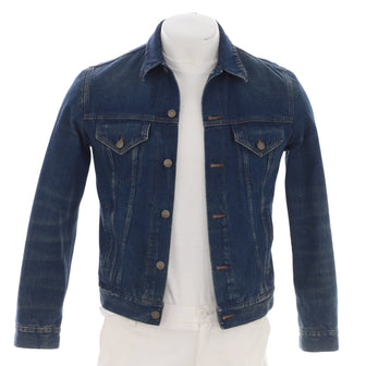 Gucci Button Up Jacket Embroidered Denim