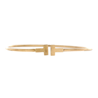 Tiffany & Co. T Wire Bracelet 18K Yellow Gold Narrow