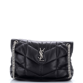 Saint Laurent Loulou Puffer Shoulder Bag Quilted Leather Medium
