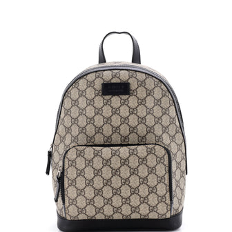 Gucci Zip Pocket Backpack GG Coated Canvas Small
