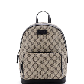 Gucci Zip Pocket Backpack GG Coated Canvas Small