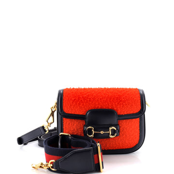 Gucci Horsebit 1955 Shoulder Bag Wool Mini