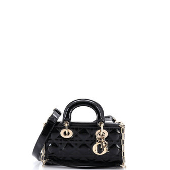 Christian Dior Lady D-Joy Bag Cannage Quilt Patent Small
