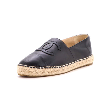 Chanel Women's CC Cap Toe Espadrilles Leather