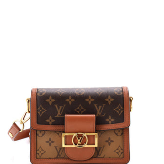 Louis Vuitton Dauphine Shoulder Bag Reverse Monogram Canvas Mini