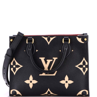 Louis Vuitton OnTheGo Tote Bicolor Monogram Empreinte Giant PM