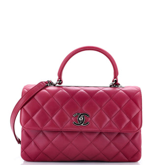 Chanel Trendy CC Top Handle Bag Quilted Lambskin Medium