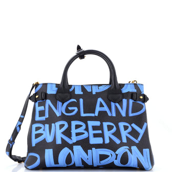 Burberry Banner Tote Printed Leather Medium