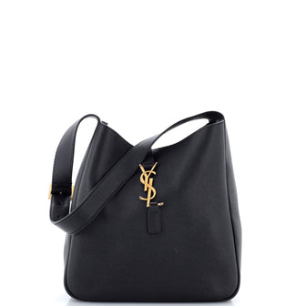 Saint Laurent Le 5 a 7 Supple Hobo Leather Small