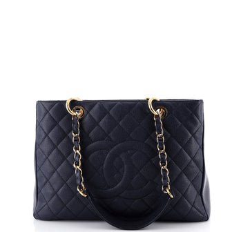 Chanel Grand Shopping Tote Quilted Caviar