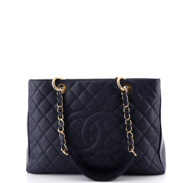 Chanel Grand Shopping Tote Quilted Caviar