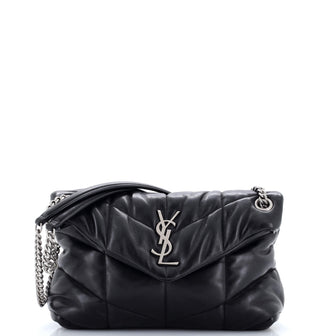 Saint Laurent Loulou Puffer Shoulder Bag Quilted Leather Small