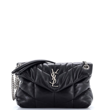 Saint Laurent Loulou Puffer Shoulder Bag Quilted Leather Small