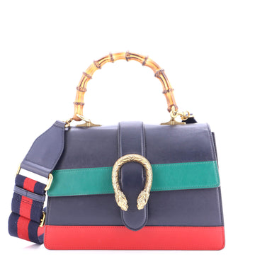 Gucci Dionysus Bamboo Top Handle Bag Colorblock Leather Medium