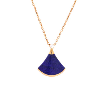 Bvlgari Divas' Dream Pendant Necklace 18K Rose Gold with Lapis Lazuli and Diamond Small