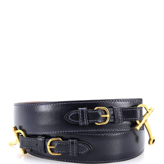 Hermes Vintage Horsebit Double Buckle Belt Leather Medium