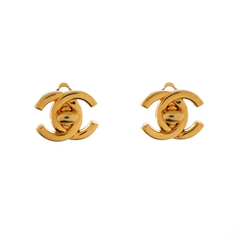 Chanel CC Turnlock Clip-On Earrings Metal