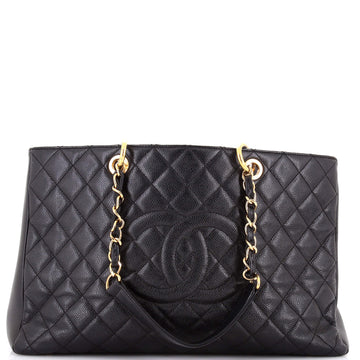 Chanel Grand Shopping Tote Quilted Caviar XL