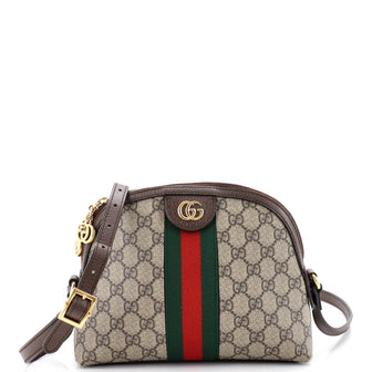Gucci Ophidia Dome Shoulder Bag GG Coated Canvas Small