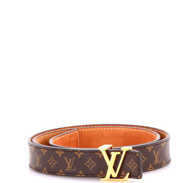 Louis Vuitton LV Initiales Belt Monogram Canvas Thin