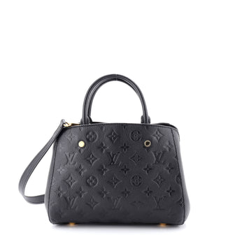 Louis Vuitton Montaigne Handbag Monogram Empreinte Leather BB